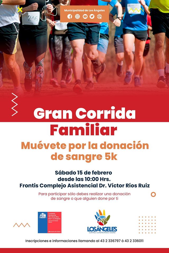 Este fin de semana será la gran corrida familiar «Muévete por la donación de sangre»