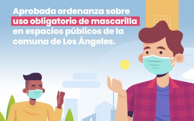 Concejo aprueba Ordenanza Municipal sobre uso obligatorio de mascarilla en espacios públicos de Los Ángeles.