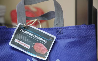 Gendarmería recibió mascarillas provenientes de la campaña “Telas solidarias” del Centro Integral de la Mujer