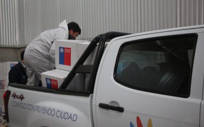 Municipalidad comenzó entrega de canastas a adultos mayores