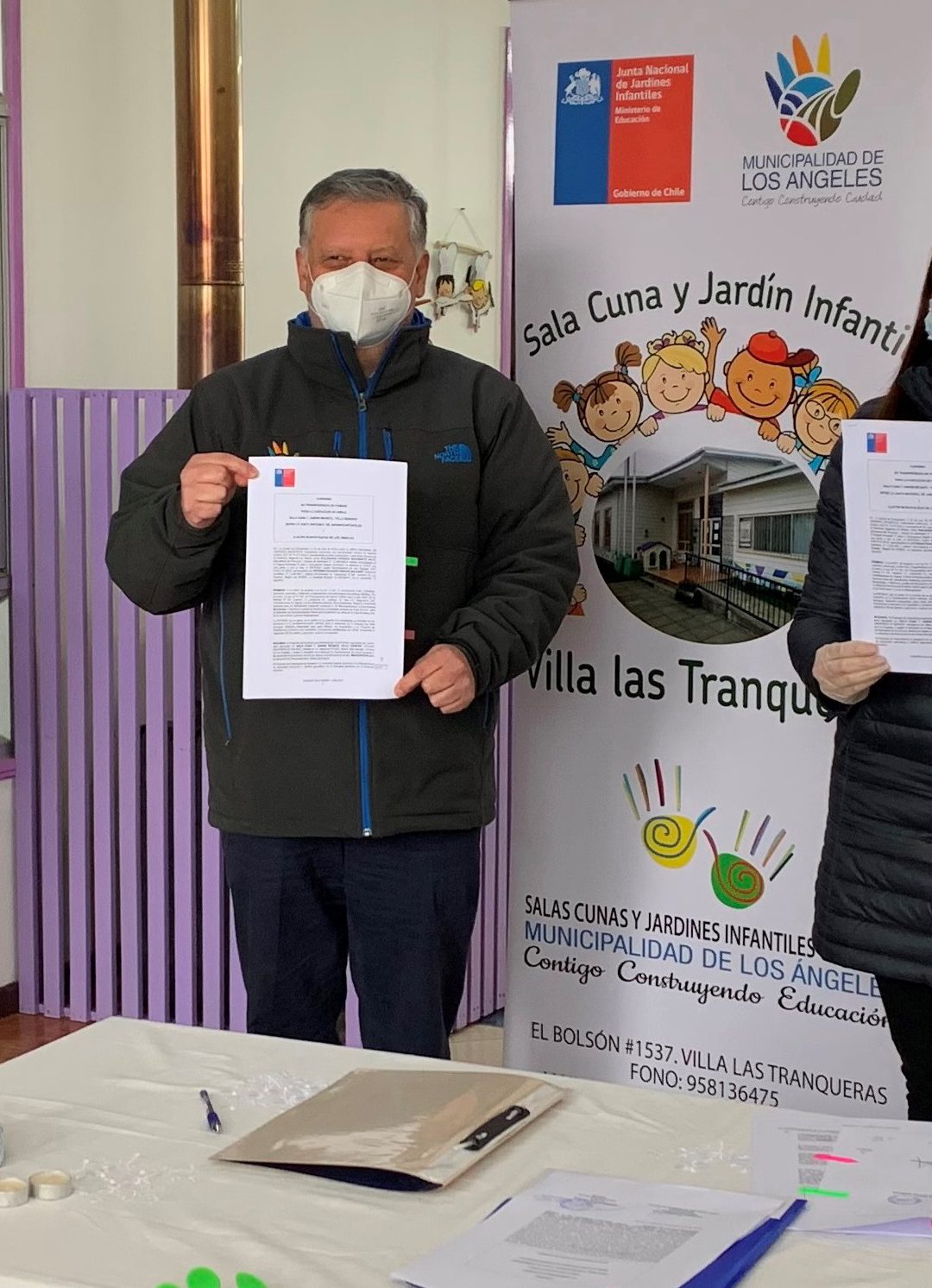 Firman convenios para mejoramiento de infraestructura en educación preescolar en Los Ángeles