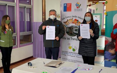 Firman convenios para mejoramiento de infraestructura en educación preescolar en Los Ángeles