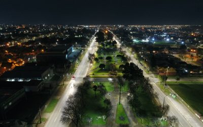 Vicuña Mackenna estrena nuevas luminarias LED a lo largo de su bandejón
