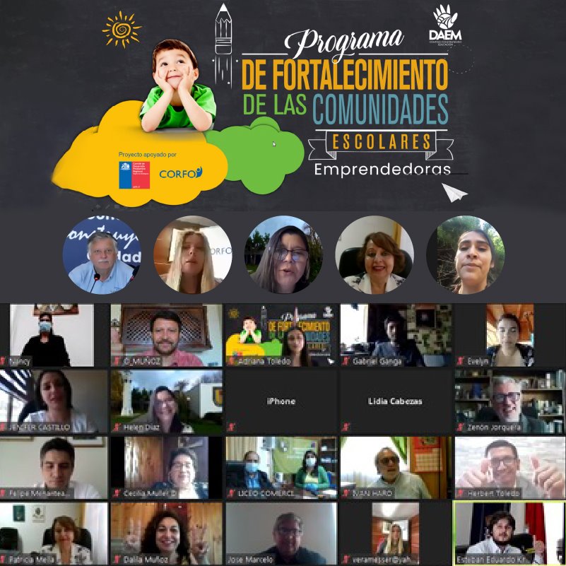 Finaliza programa de fortalecimiento de las comunidades escolares emprendedoras DAEM Los Ángeles