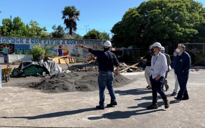Continúan mejoramientos en establecimientos educacionales de Los Ángeles.