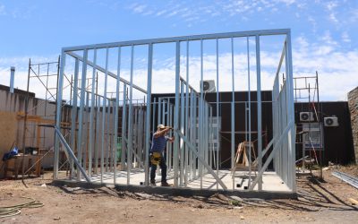 Construcción de laboratorio dental de salud comunal presenta un 25% de avance