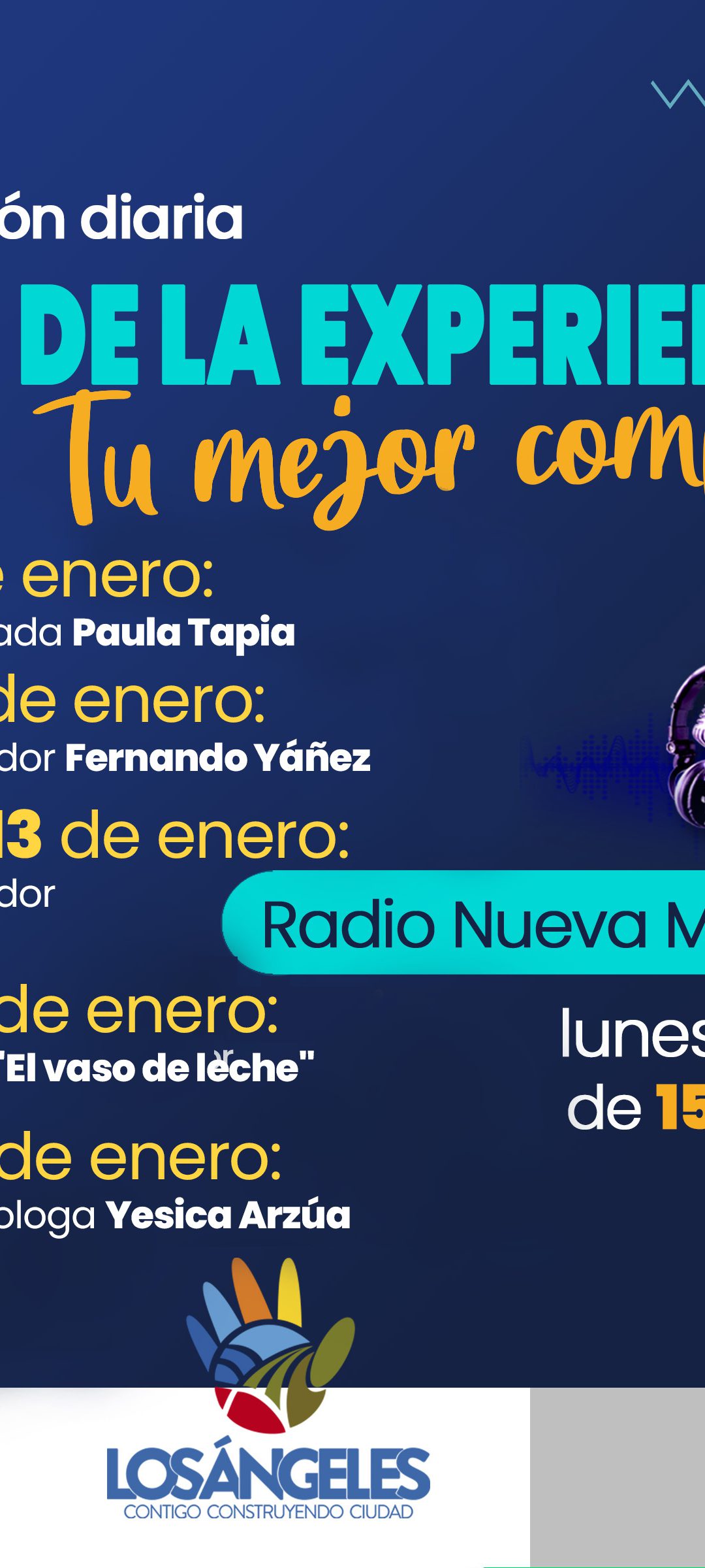Payadores, radioteatro, consultas y música trae “La voz de la experiencia”