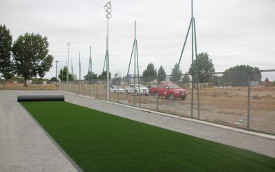 Cancha multipropósito tienen un 80% de avance