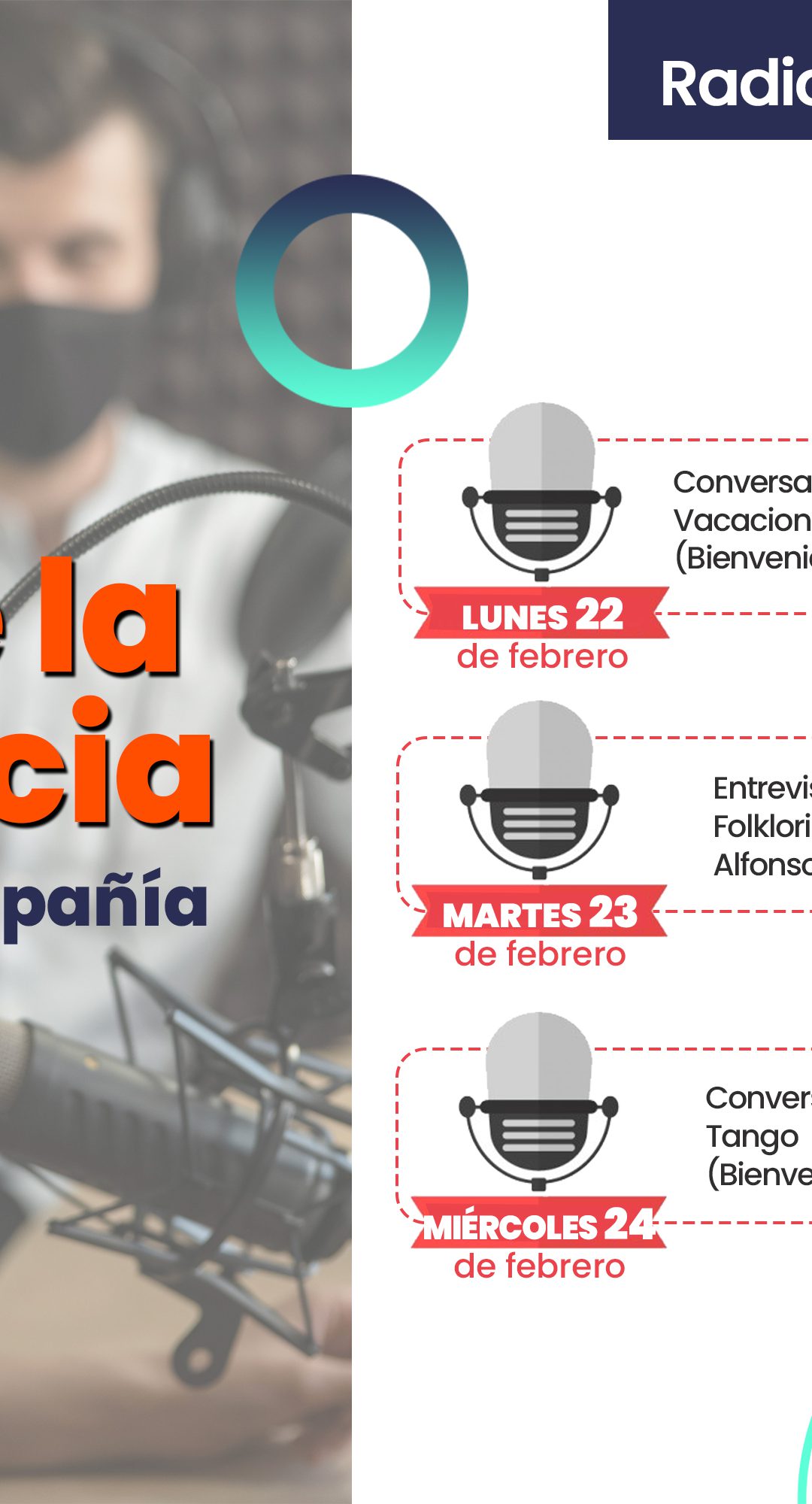 Conversatorios, entrevistas, música y mucho más prepara esta semana “La voz de la experiencia”
