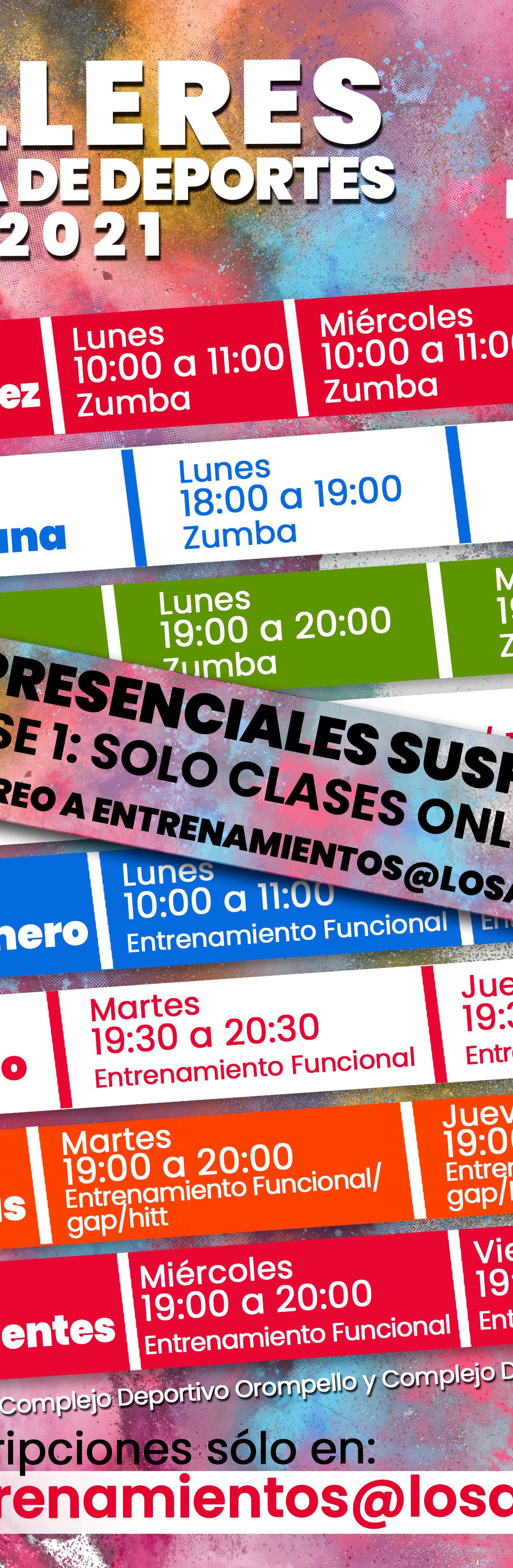 Se suspenden los entrenamientos presenciales de la Oficina de Deportes a raíz de la cuarentena