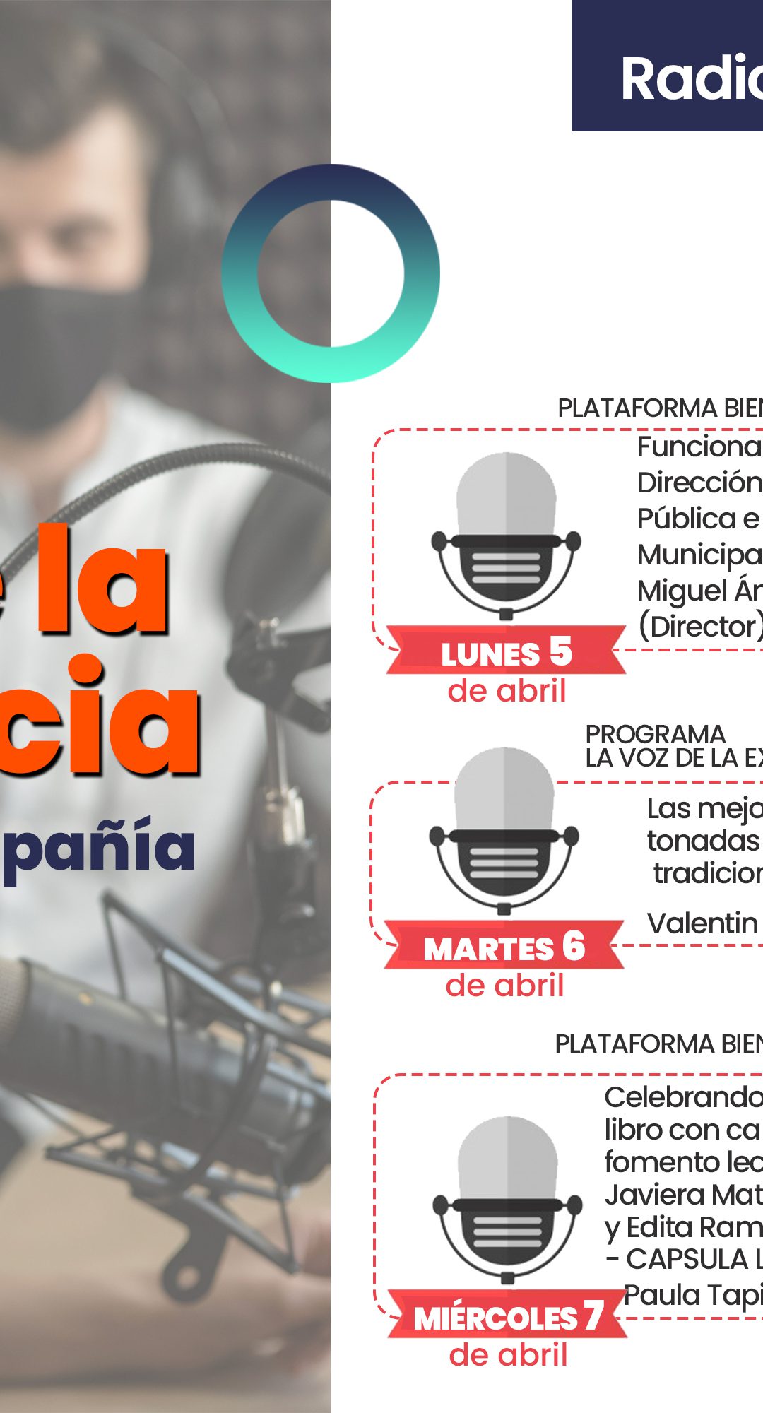 Conoce la programación de “La voz de la experiencia” para esta semana