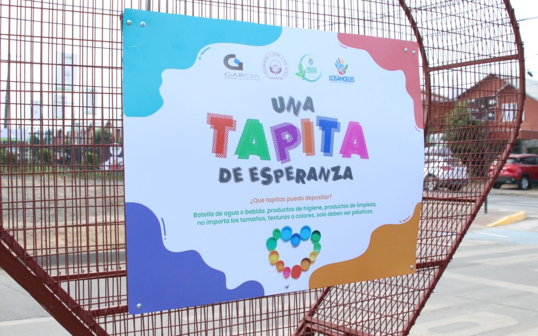 Municipalidad de Los Ángeles inauguró un contenedor de tapas plásticas en Parque Lauquén