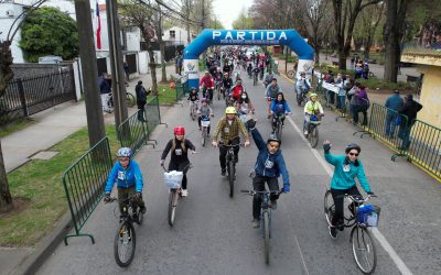 Centenares de personas pedalearon en la “Cicletada Bienvenida Primavera”