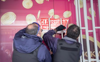 Este mediodía se logró la clausura de otras cuatro salas de juegos que funcionan en Los Ángeles, sin permiso municipal.