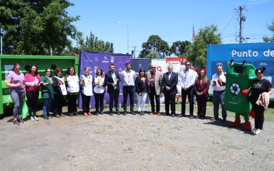 Instalan nuevo contenedor para reciclaje de vidrio que va en ayuda de víctimas de quemaduras